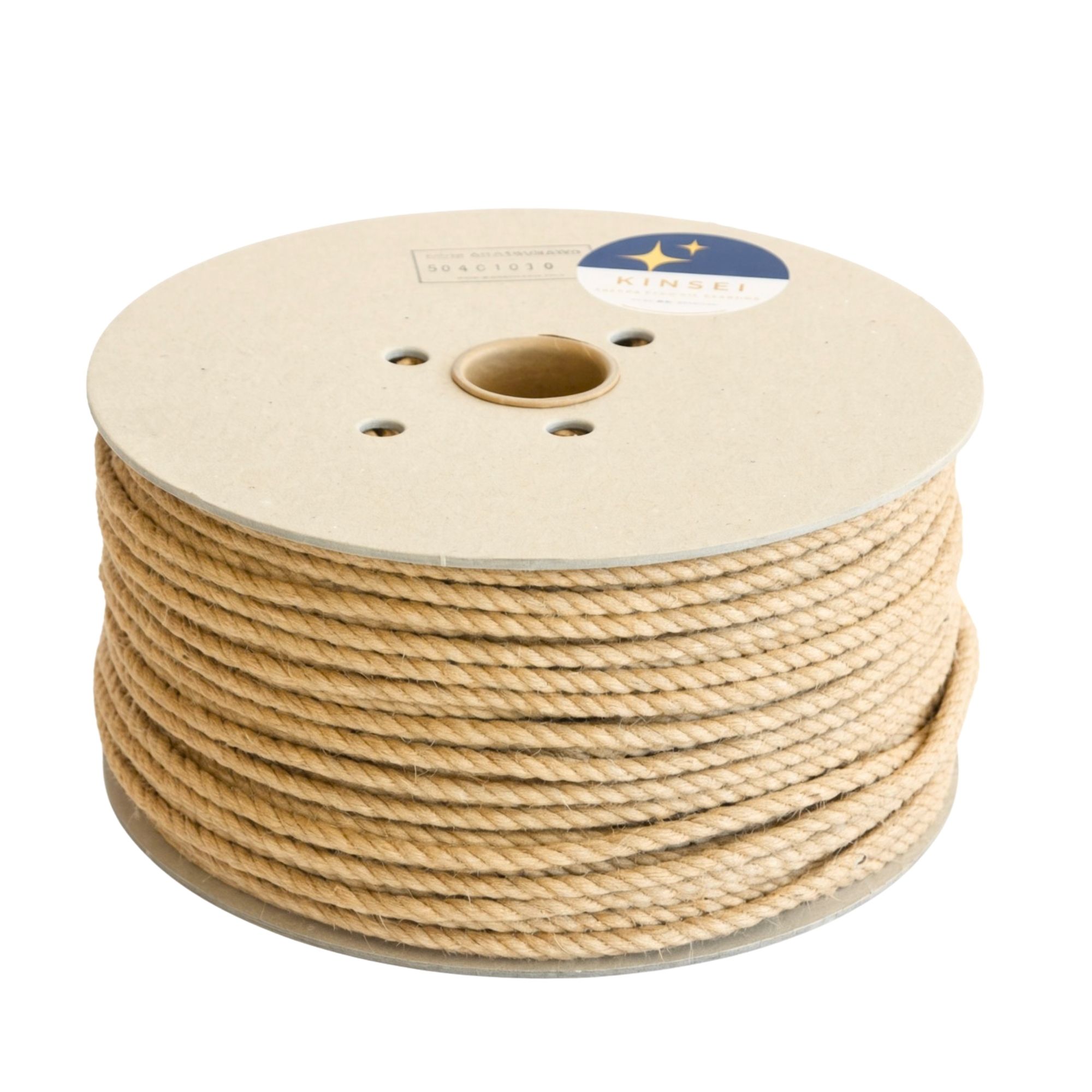 KINSEI golden Shibari jute rope, MIDI-ROLL ~3kg, unprocessed, soft & flexible, medium-wound, JBO-free