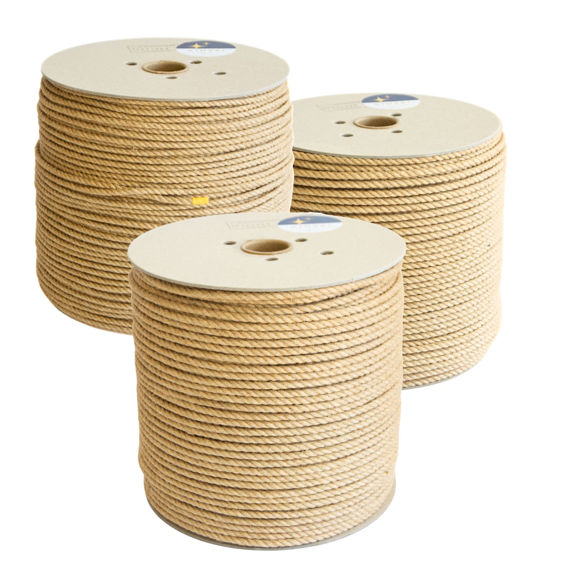 KINSEI golden Shibari jute rope, MAXI-ROLL ~6kg, unprocessed, soft & flexible, medium-wound, JBO-free