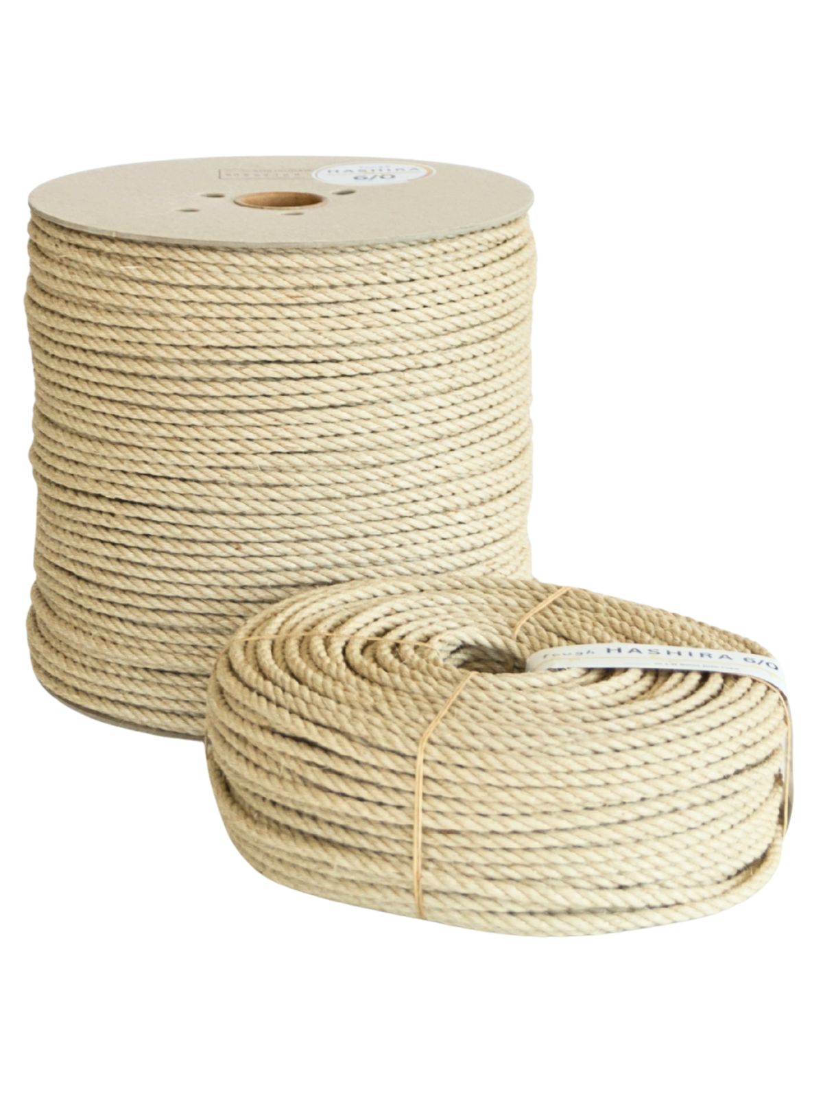 280 m HASHIRA 6/0 Tough – Durable ø 6mm Jute Rope | Hard Wound Tossa Jute for Structural Tie Work, unprocessed, JBO-free
