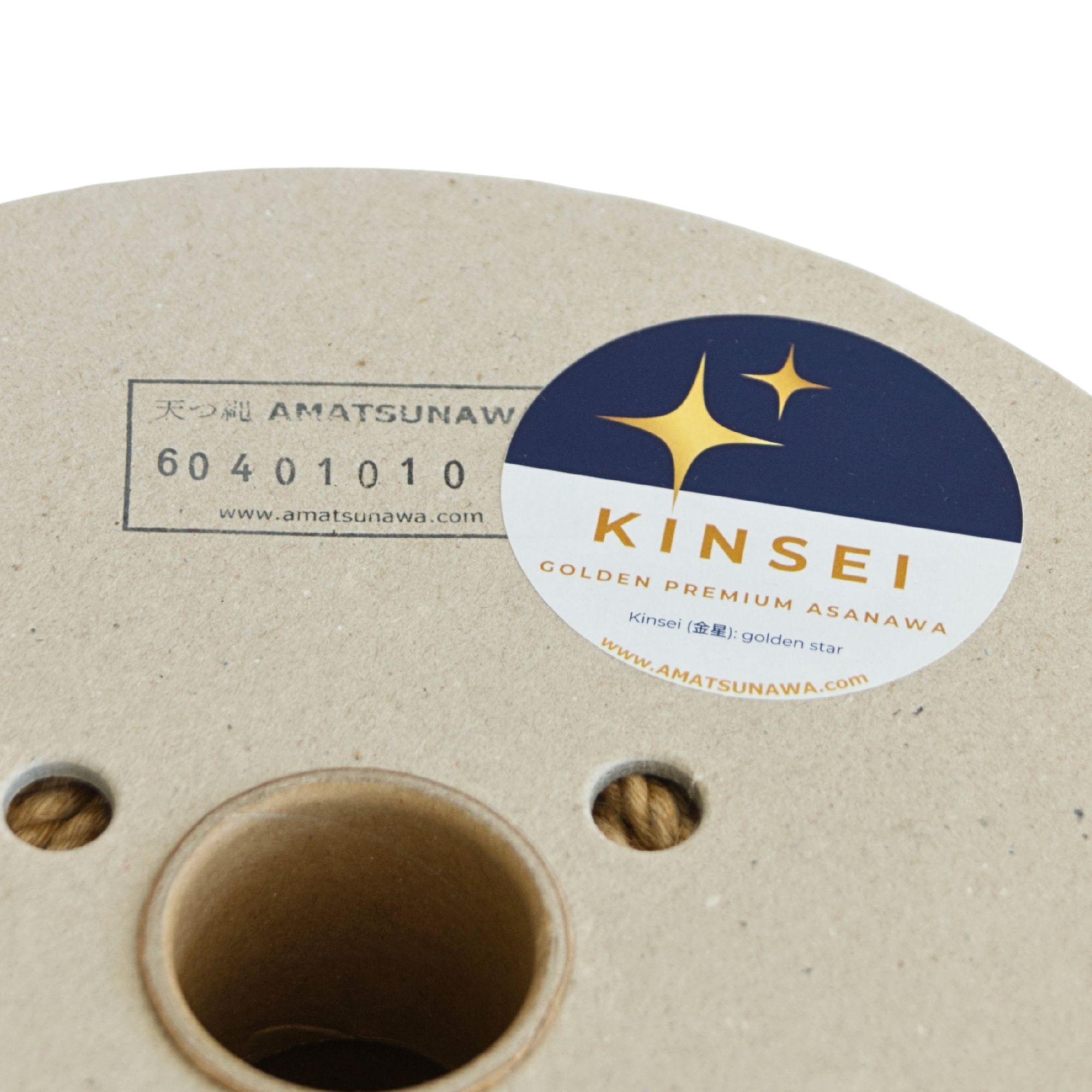 KINSEI golden Shibari jute rope, MIDI-ROLL ~3kg, unprocessed, soft & flexible, medium-wound, JBO-free