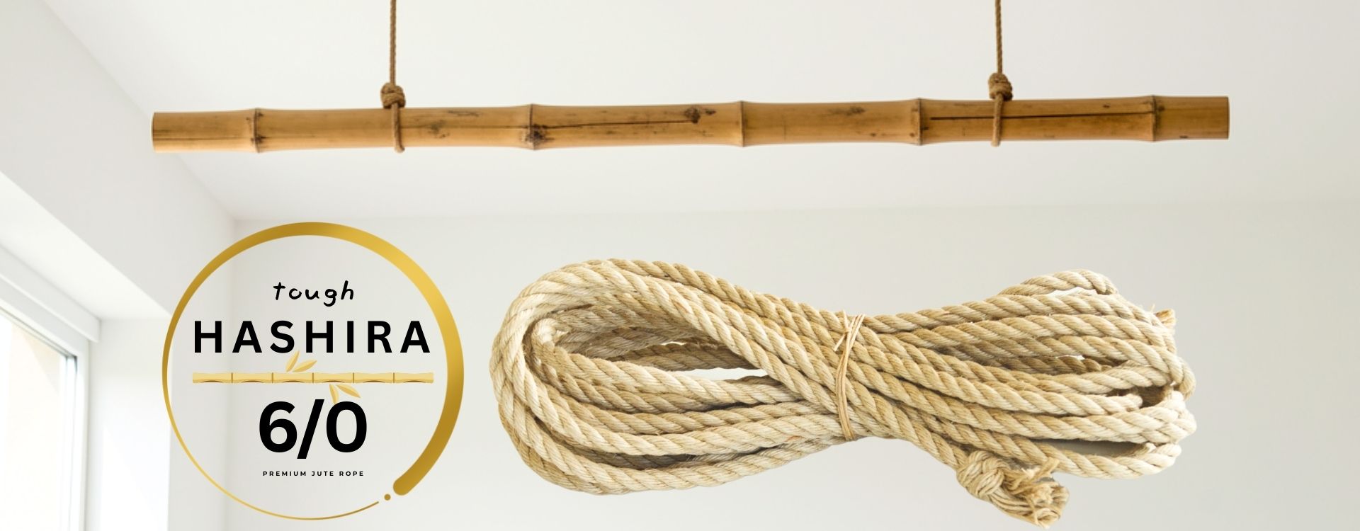 HASHIRA 6/0 – Strong 6 mm hard‑lay jute rope for structural work by ...