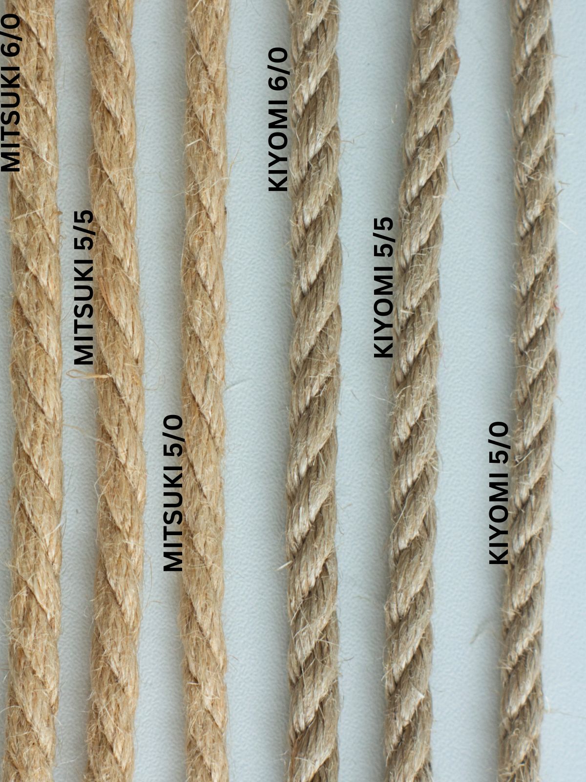 KIYOMI Shibari jute rope, MIDI-ROLL ~3kg, unprocessed, medium-wound, JBO-free