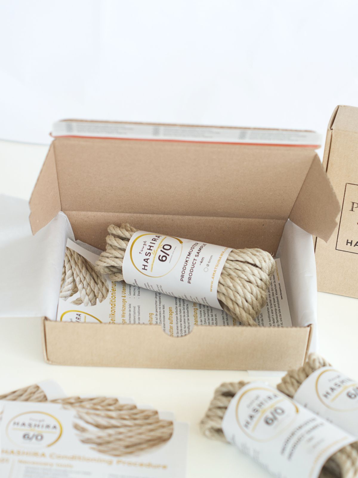 HASHIRA 6/0 sample box, 1x 4m untreated rope & 5€ discount code