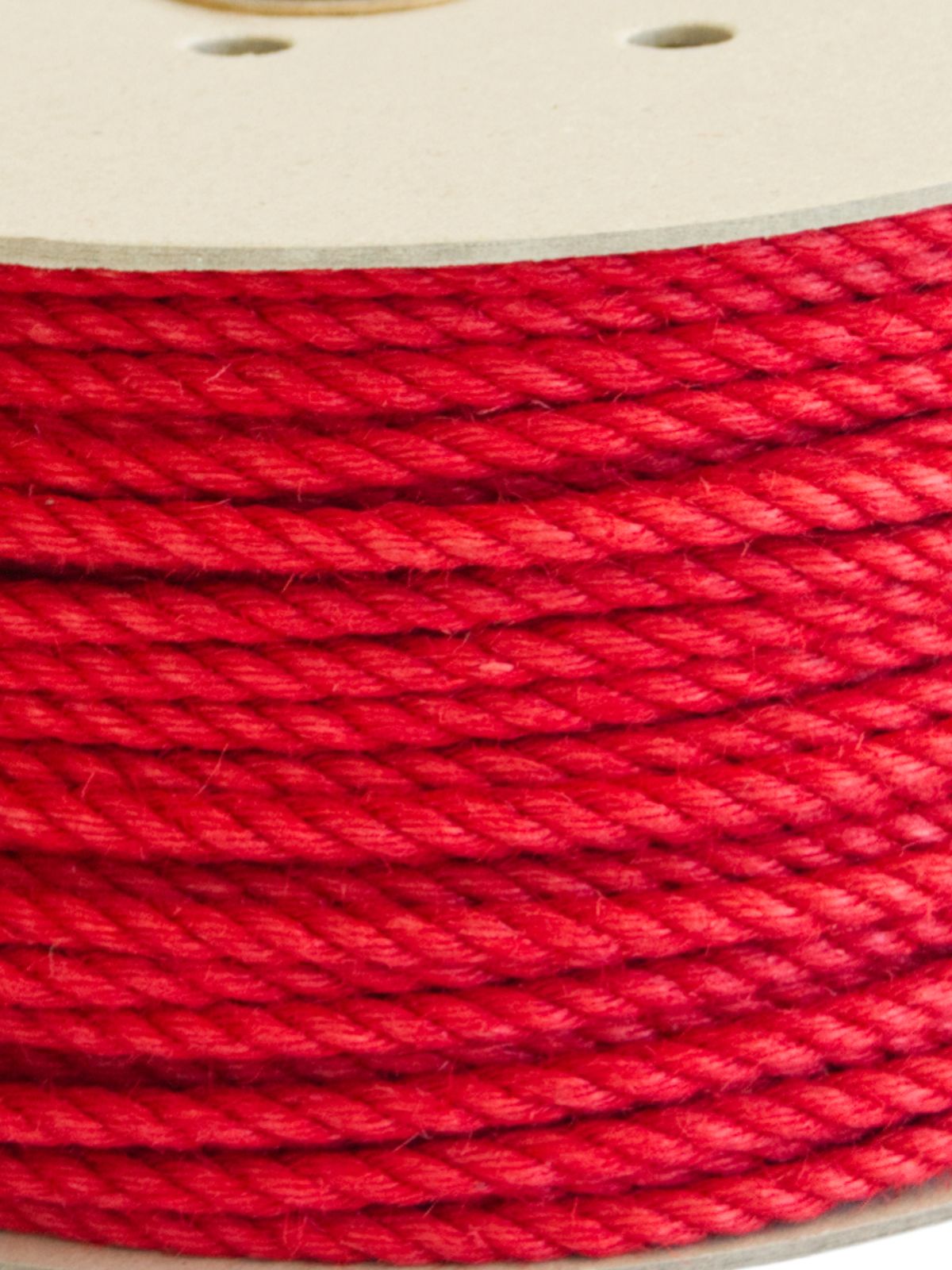 KIYOMI RED Shibari 100% Tossa jute rope, vibrant red as MIDI-ROLL ~3kg, unprocessed, medium-wound, JBO-free