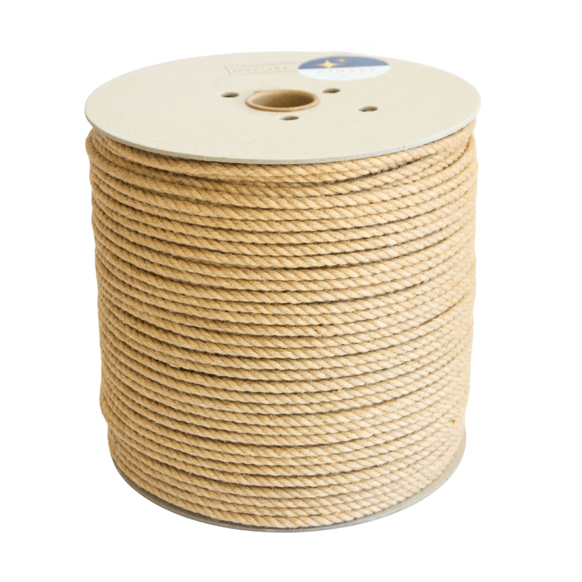 KINSEI golden Shibari jute rope, MAXI-ROLL ~6kg, unprocessed, soft & flexible, medium-wound, JBO-free
