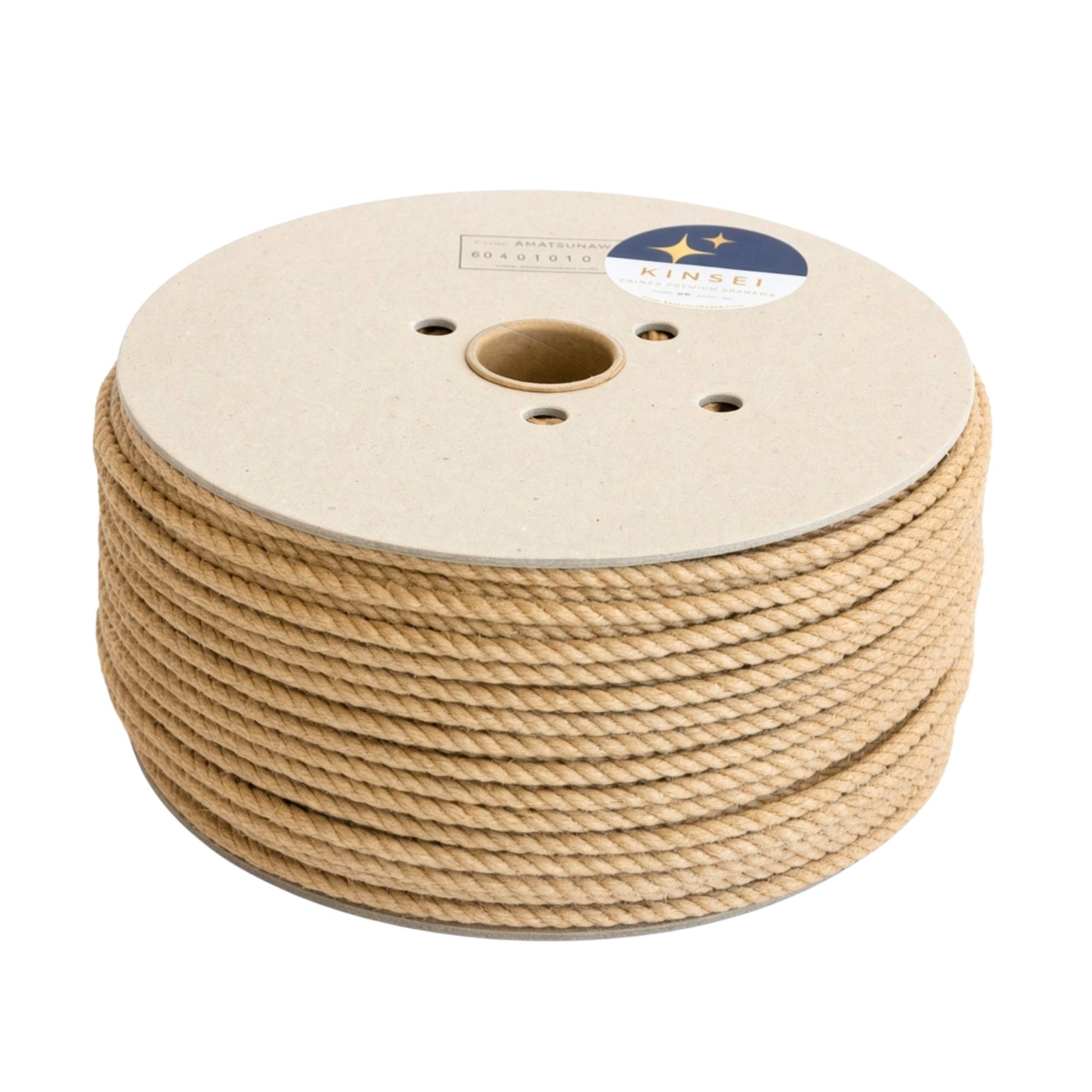 KINSEI golden Shibari jute rope, MIDI-ROLL ~3kg, unprocessed, soft & flexible, medium-wound, JBO-free