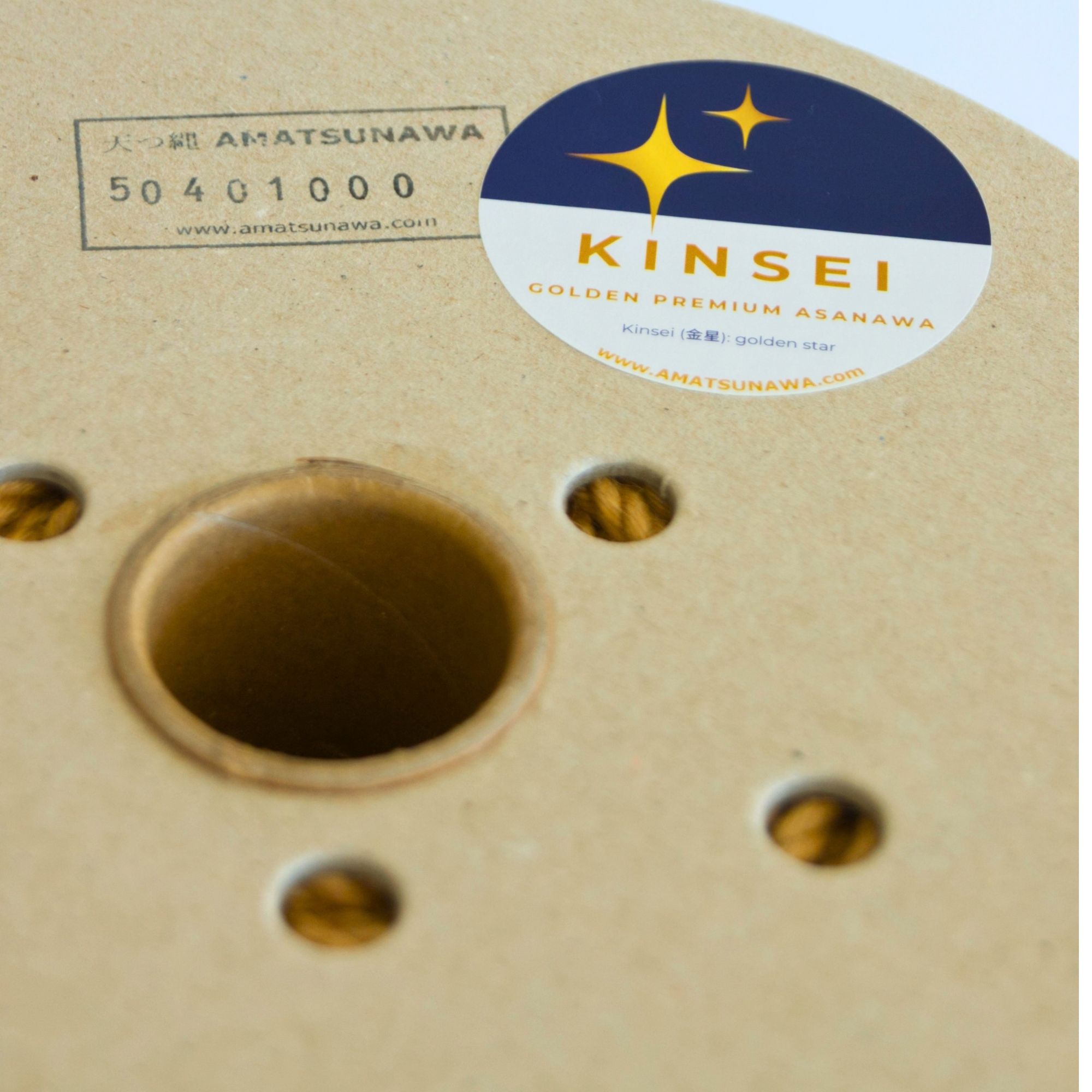 KINSEI golden Shibari jute rope, MAXI-ROLL ~6kg, unprocessed, soft & flexible, medium-wound, JBO-free